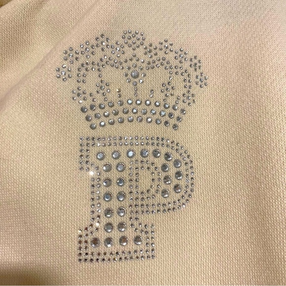 Victoria’s Secret PINK Zip-Up Hoodie with Rhinestones, M - Picture 2 of 4